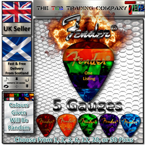 Fender guitar picks plectrums - fender,